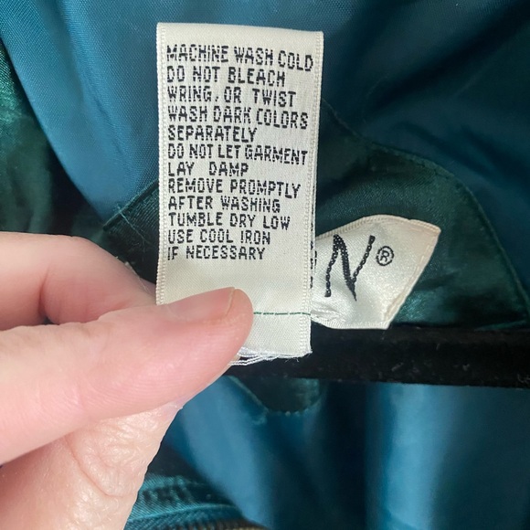 Lavon Vintage 1990’s Teal Windbreaker Jacket Women’s Size Large Grandma Glam‎ - Picture 3 of 4